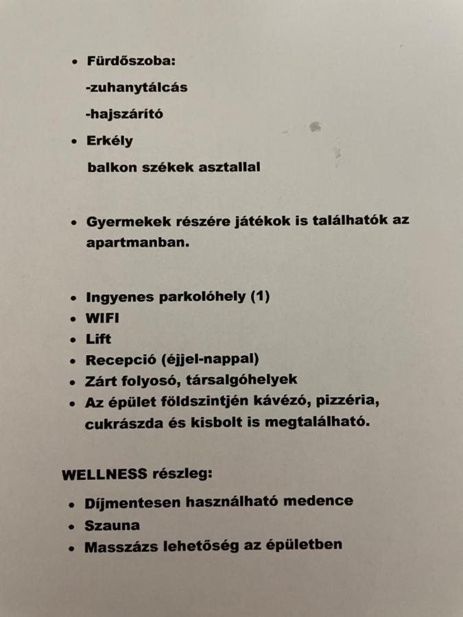 Joy Apartman Zalakaros Eksteriør billede